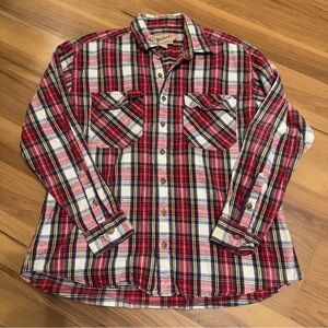 Woolrich Red and Blue Plaid Men's Shirt